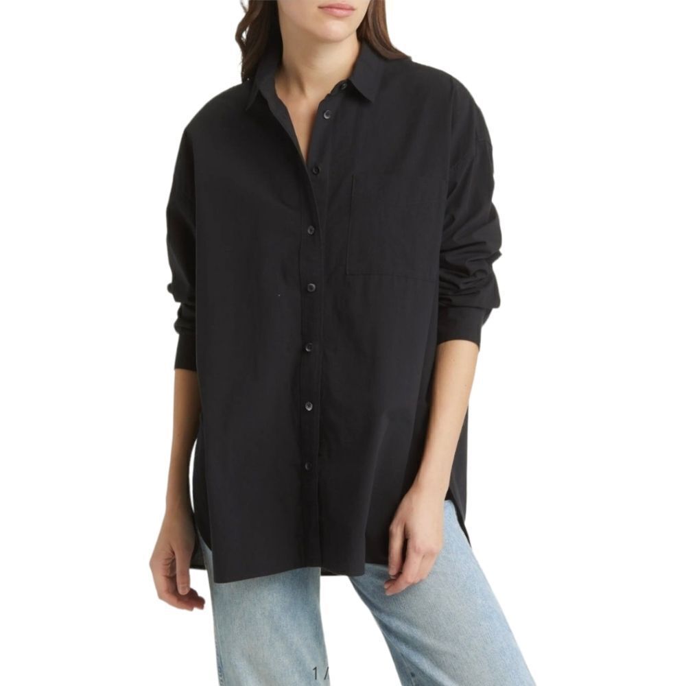 Madewell Oversized Tunic Patch Pocket Oversized B… - image 1